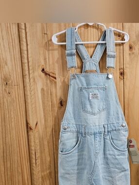 Levi's Light Blue Denim Overalls Jumper with Bib Pocket